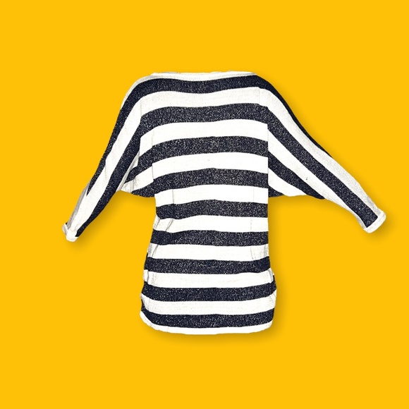 Alya Navy & White Gold Glitter Sweater - Picture 2 of 3